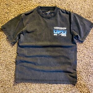UFC Black Graphic T-Shirt with Blue Logo